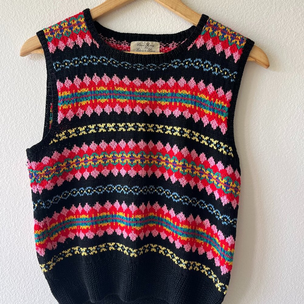 Edina Ronay for Edina & Lena Fair Isle Sweater Vest